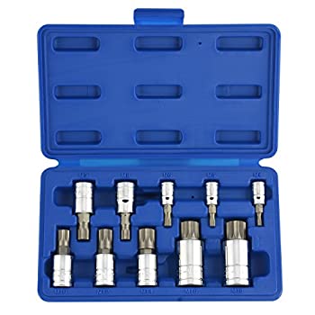 【中古】【輸入品・未使用】Tamper Proof Socets 10pc XZN Triple Square Spline Bit Socket Set by Neiko