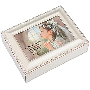 【中古】【輸入品・未使用】[コテージ ガーデン]Cottage Garden First Communion Ivory Music Box Plays Ave Maria MBC7017SI [並行輸入品]