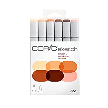 【中古】【インポート品・未当て嵌める】Copic Markers 6-Piece Sketch Set%ｶﾝﾏ% Skin Tones I by Copic Marker
