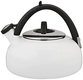 【中古】【インポート品・未当て嵌める】Cuisinart Peak 瀬戸ものエナメル スチールティーケトル 白いこと やかん・ケトル-調理器具・製菓器具-キッチン用品・食器・調理器具