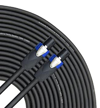 【中古】【インポート品・未当て嵌める】GLS Audio 50フート金棒引き有線テレビ 12AWG パッチコード スピコン 労働者階級遣りかた有線テレビ ブラックノイトリック NL4FX (NL4FC) 12ゲージ導線