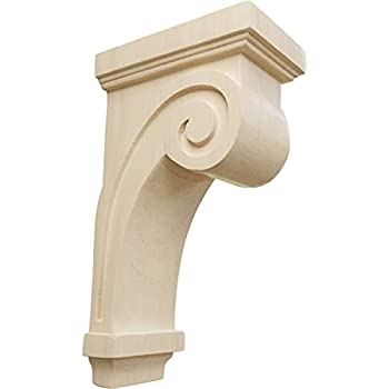 【中古】【インポート品・未当て嵌める】Ekena Millwork 3?1?/ 4inW x 5inD X 9-inch Hスクロールコーベルの 3 1/4%ﾀﾞﾌﾞﾙｸｫｰﾃ%W x 5%ﾀﾞﾌﾞﾙｸｫｰﾃ%D x 9%ﾀﾞﾌﾞﾙｸｫｰﾃ%H COR03X05X09SC