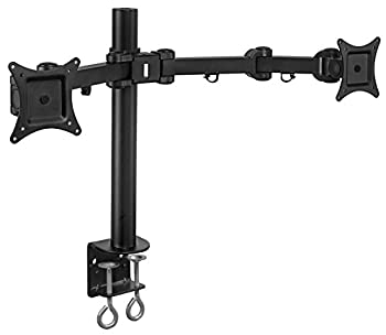 【中古】【輸入品・未使用】Mount-It! Dual LCD Monitor Desk Mount Stand Heavy Duty Fully Adjustable Arms Fits 2 / Two Screens up to 27%カンマ% VESA 75 and 100 (MI-752|スカイマーケットプラス