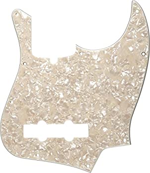 【中古】【輸入品・未使用】Fender ピックガード10-HOLE CONTEMPORARY JAZZ BASSR PICKGUARD%カンマ%AGED WHITE PEARLOID