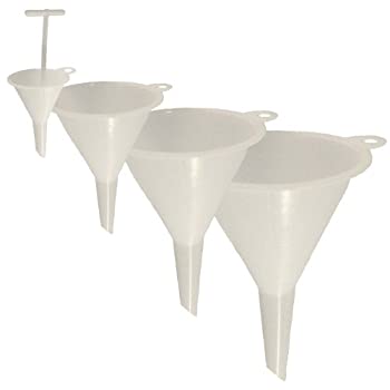 【中古】【輸入品・未使用】Set of 4 General Purpose Plastic Funnels. Assorted Sizes Nested Funnel Set by Chef Craft|スカイマーケットプラス