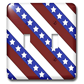 【中古】【輸入品・未使用】3drose LLC lsp 21613?_ 2?Stars and Stripes USA Patrioticダブル切り替えスイッチ