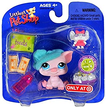 【中古】【輸入品・未使用】Hasbro Year 2006 Littlest Pet Shop Exclusive Single Pack %ﾀﾞﾌﾞﾙｸｫｰﾃ%Sweet N' Neat Pets%ﾀﾞﾌﾞﾙｸｫｰﾃ% Series Bobble Head Pet Figure Set #30｜スカイマーケットプラス