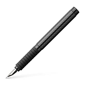 【中古】【インポート品・未当て嵌める】Faber-Castell Carbon ベーシック Black Fountain Pen with Broad Nib 筆 (並行輸入品)