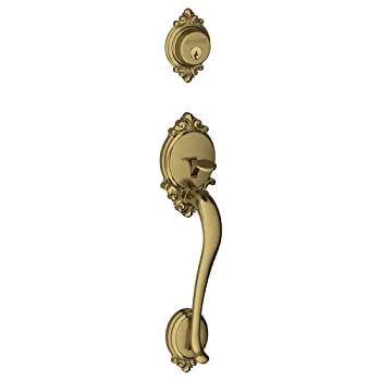 【中古】【インポート品・未当てはめる】Schlage ブロークシャーの飾りつけ手持ち部分仕かける デッド雄螺旋付き添い人 F58BRK609 1 [並行輸入品]