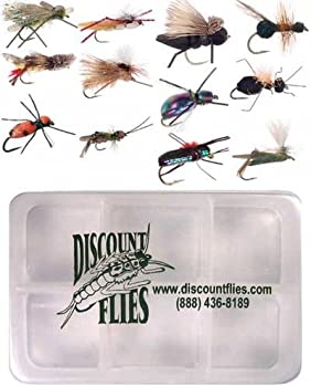 【中古】【輸入品・未使用】Terrestrial Dry Fly コレクション - トラウトフライ12個 + フライボックス|スカイマーケットプラス