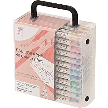 【中古】【輸入品・未使用】Zig Memory System Calligraphy Dual-Tip Markers 48/Pkg- (並行輸入品)