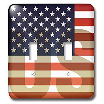 【中古】【輸入品・未使用】3dRose lsp_37608_2 Unites States American Flag with Us ウォーターマーク ダブルトグルスイッチ｜スカイマーケットプラス