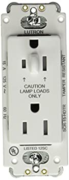 【中古】【輸入品・未使用】Lutronサテン色15-amp半分調光機能付きTamper Resistantレセプタクル SCR-15-HDTR-SW 1