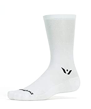 【中古】【輸入品・未使用】Swiftwick　ASPIRE SEVEN、サイクリング用クルーソックス X-Large ホワイト
