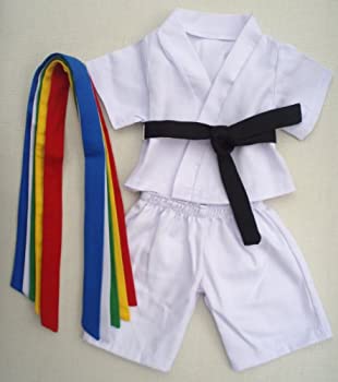 【中古】【輸入品・未使用】Karate Uniform Outfit Teddy Bear Clothes Fit 14%ﾀﾞﾌﾞﾙｸｫｰﾃ% - 18%ﾀﾞﾌﾞﾙｸｫｰﾃ% Build-a-bear%ｶﾝﾏ% Vermont Teddy Bears%ｶﾝﾏ% and Make Your Own