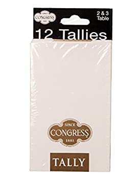 【中古】【輸入品・未使用】Congress White and Gold Bridge Tallies