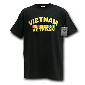 【中古】【輸入品・未使用】Rapid Dominance S25-VV-BLK-02 Classic Military T-Shirt, Vietnam Vet, Black, Medium