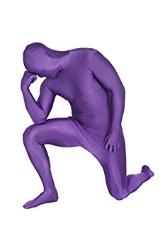 【中古】【インポート品・未当て嵌める】Purple Adult Morphsuit 紫色の成年者用体制タイツ♪ハロウィン♪大いさ：Medium その他-バッグ・小物・ブランド雑貨