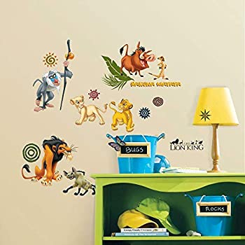 【中古】【輸入品・未使用】(Multi) - RoomMates AE5D06D9 The Lion King Peel & Stick Wall Decals [並行輸入品]