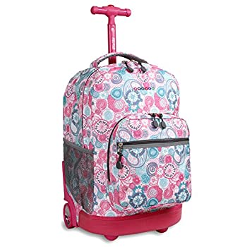 【中古】【輸入品・未使用】J World New York Sunrise Rolling Backpack ラズベリー