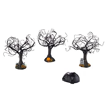 【中古】【輸入品・未使用】Department 56 4025410 Halloween Accessories for Dept 56 Village Collections Haunted Sounds Lit Trees%ｶﾝﾏ% 6-1/2-Inch by Department 56 [