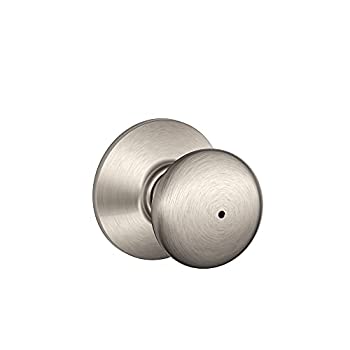 【中古】【輸入品・未使用】Schlage f40vply619?Plymouthプライバシーノブ、サテンニッケル