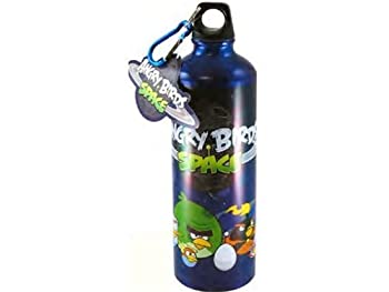 【中古】【輸入品・未使用】Angry Birds 24-Ounce Aluminum Water Bottle with Carabiner - Space Bird Group Image [並行輸入品]
