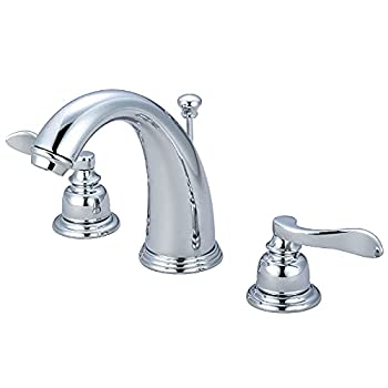 【中古】【輸入品・未使用】Kingston Brass KB8981NFL Two Handle 8 in. to 16 in. Widespread Lavatory Faucet with Brass Pop-up