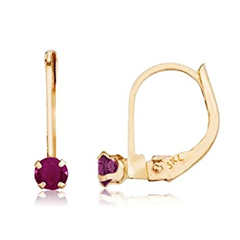 【中古】【輸入品・未使用】14K イエローゴールド プチ ルビー レバーバック イヤリング 43,172円