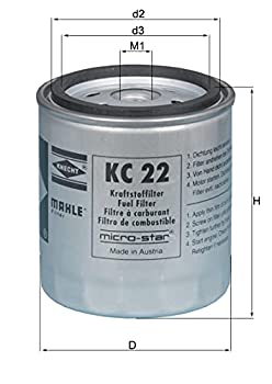 【中古】【輸入品・未使用】MAHLE オリジナル KC 22 燃料フィルター