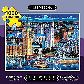 【中古】【輸入品・未使用】Jigsaw Puzzle - London 1000 Pc By Dowdle Folk Art｜スカイマーケットプラス
