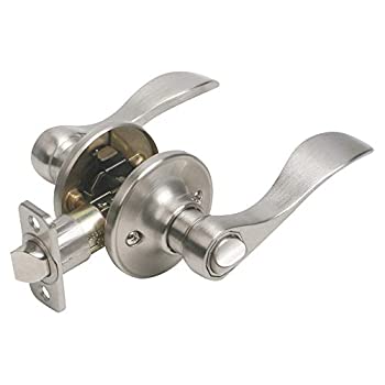 【中古】【輸入品・未使用】Design House 742858 Springdale Universal Latch Privacy Door Handle%ｶﾝﾏ% Satin Nickel Finish