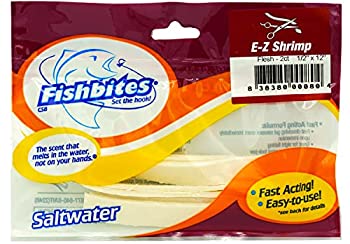 【中古】【輸入品・未使用】Fishbites 0080 E-Z エビ 海水 長持ち ベイト 2個パック ホワイト