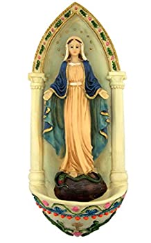 【中古】【インポート品・未当て嵌める】CB Resin 聖母聖処女マリア 聖水源流、9 3/4in