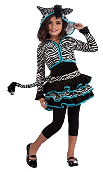 【中古】【輸入品・未使用】Zebra Hoodie Child Costume ゼブラパーカー子供用コスチューム♪ハロウィン♪サイズ：Medium (8-10)｜スカイマーケットプラス