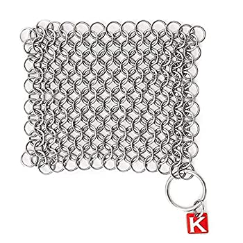 【中古】【輸入品・未使用】Knapp Made CM Scrubber - Stainless Steel Chain Mail Scrubber for Cast Iron Cookware by Knapp Made