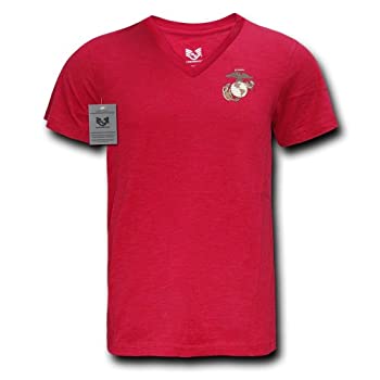 【中古】【輸入品・未使用】Rapid Dominance S21-MAR-CAR-03 Military V-Neck Tee, Marines, Cardinal, Large