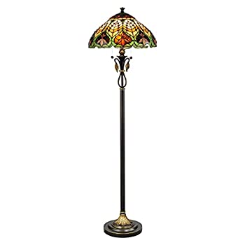 【中古】【インポート品・未当てはめる】Dale Tiffany TF50012 ヘンリーサーフロアランプ アンティーク金管楽器