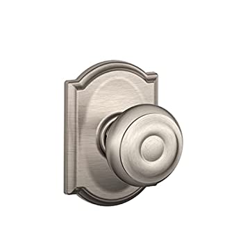 【中古】【輸入品・未使用】Schlage F10 GEO 619 CAM キャメロットコレクション ジョージアンサテンニッケル ホール&クローゼットノブ
