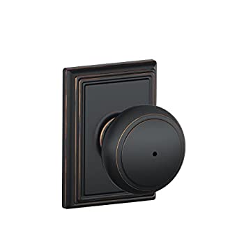 【中古】【輸入品・未使用】Schlage F40AND716ADD アディソンコレクション アンドーバー プライバシーノブ エイジドブロンズ F40と716 ADD|スカイマーケットプラス