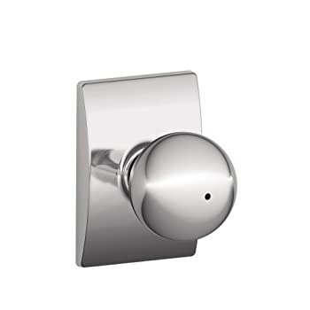 【中古】【輸入品・未使用】Schlage F40ORB625CEN センチュリーコレクション オービットプライバシーノブ ブライトクローム [並行輸入品]