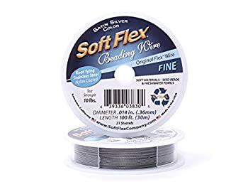 【中古】【輸入品・未使用】Soft Flex Original .014 100 ft. Satin Steel Beading Wire by Soft Flex