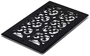 【中古】【輸入品・未使用】Decor Grates s610r 6-inch by 10-inch Painted Returnエア、ブラックTextured