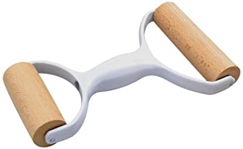 【中古】【輸入品・未使用】Eppicotispai Double Beechwood Pasta Roller with Aluminium Handle