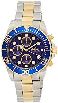 【中古】【輸入品・未使用】[インビクタ] 腕時計 Pro Diver 石英 43mm ケース スチール ゴールド ステンレス鋼ストラップ 青ダイヤル 1773 メンズ 正規輸入品 シルバー [並
