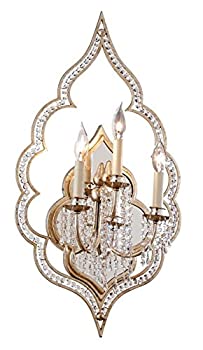 【中古】【インポート品・未当て嵌める】Corbett点火装置161???13?BIJOUX 3点火装置16???1?/ 2?%ﾀﾞﾌﾞﾙｸｫｰﾃ%広広とした壁据え置き用キャンドルスティックwith水晶ACC、 16.5%ﾀﾞﾌﾞﾙｸｫｰﾃ%W x 29%ﾀﾞﾌﾞﾙｸｫｰﾃ%H 161