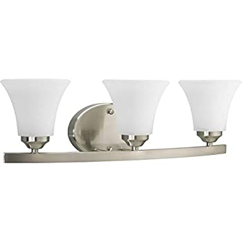 【中古】【輸入品・未使用】Progress Lighting P2010-09 トランジショナル 3ライト バスブラケット Adorn Collection Pwt Nckl B/S Slvr仕上げ ブラッシュドニッケル|スカイマーケットプラス