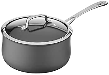 【中古】【輸入品・未使用】Cuisinart 曲線 硬質アルマイト加工 3クォート 蓋付きソースパン