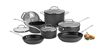 【中古】【輸入品・未使用】Cuisinart 635-24?シェフズクラシック ノンスティック加工 11-Piece ブラック 66-11