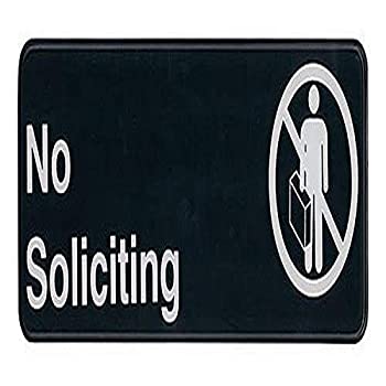 【中古】【輸入品・未使用】Update International ( s39???22bk ) %ダブルクォーテ% No Soliciting %ダブルクォーテ% Sign|スカイマーケットプラス